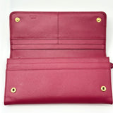 Flap Wallet Saffiano Leather Long