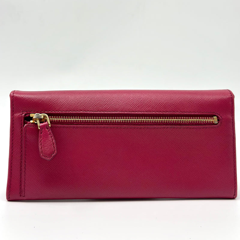 Continental Wallet Saffiano Leather Long