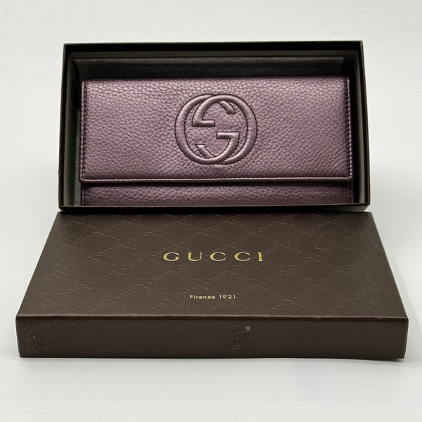 Gucci Soho Continental Wallet Leather