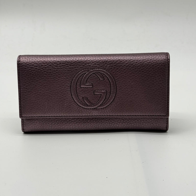 Gucci Soho Continental Wallet Leather