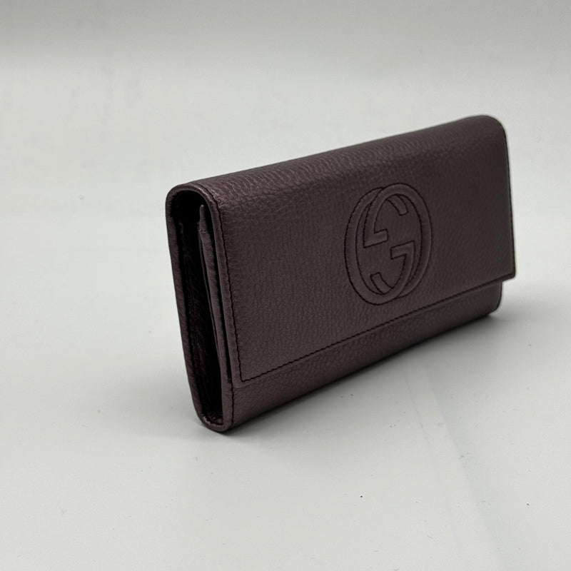 Gucci Soho Continental Wallet Leather