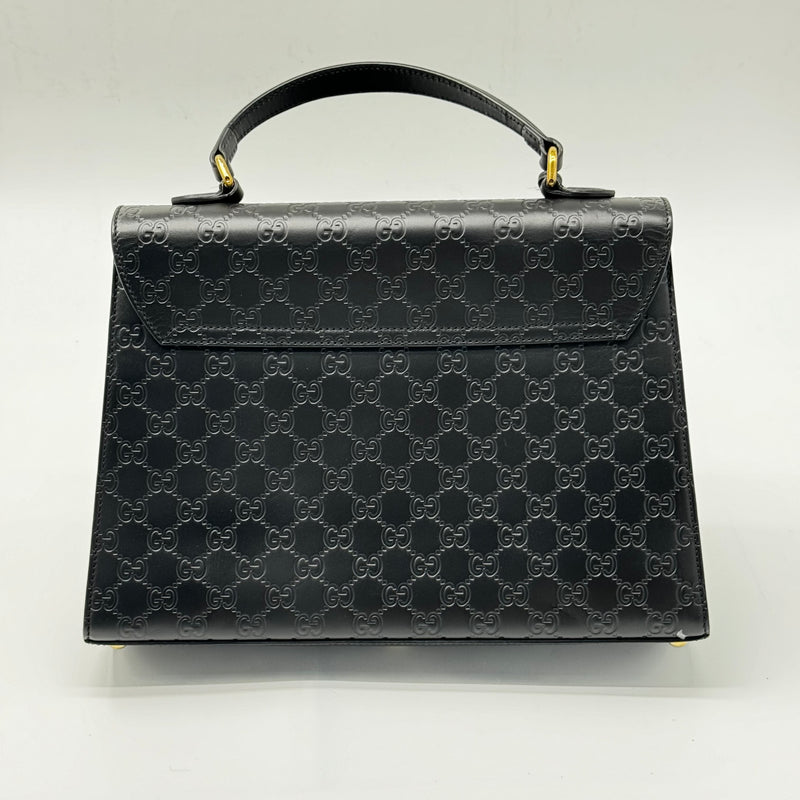 Gucci Padlock Top Handle Bag GG Signature Medium