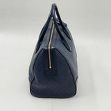 Gucci Bright diamante Leather Boston Bag Dark Blue