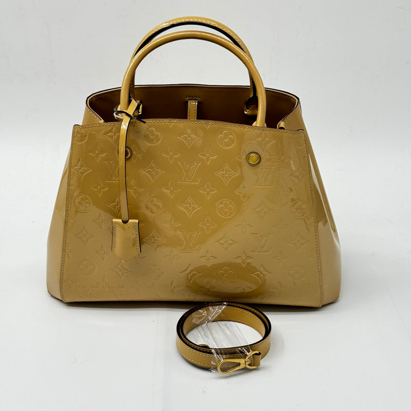 Louis Vuitton Vernis Montaigne MM Dune