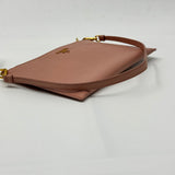 "PRADA Metallic Saffiano Small Flat Pouch Antico Mordore"