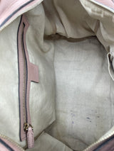 GUCCI Beige Leather And Guccissima Trim Medium Joy Boston Bag W/ Shoulder Strap