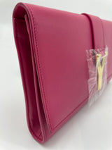 Yves Saint Laurent Fuchsia Leather Y-Ligne Clutch