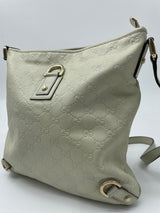 Guccissima Abbey Messenger Bag Off White