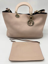 Leather Medium Diorissimo Tote Pink