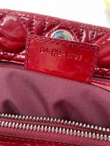 DIOR Dior Red Cannage Leather Soft Lady Dior Shopper Tote