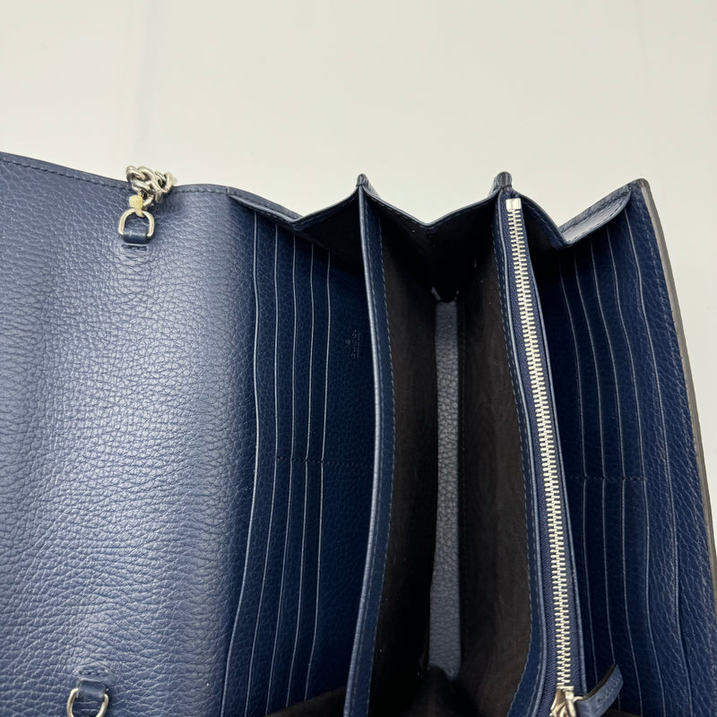 Gucci Navy Leather Dionysus Wallet On Chain (WOC)