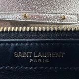 Saint Laurent Metallic Calfskin Small Classic Monogram Kate Satchel Gold