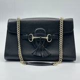 Gucci Emily Chain Strap Flap Bag Leather Small