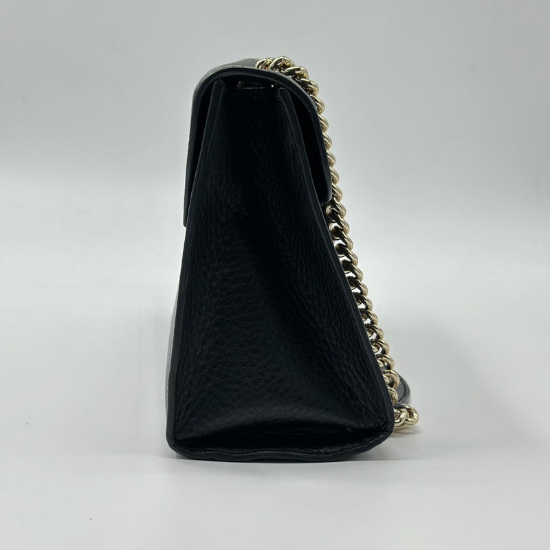 Gucci Emily Chain Strap Flap Bag Leather Small