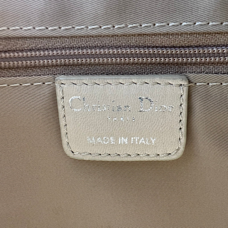 Christian Dior Cotton Monogram Trotter Romantique Boston Bag