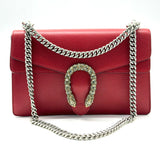 Gucci Dollar Calfskin Swarovski Crystal Small Dionysus Shoulder Bag Hibiscus Red