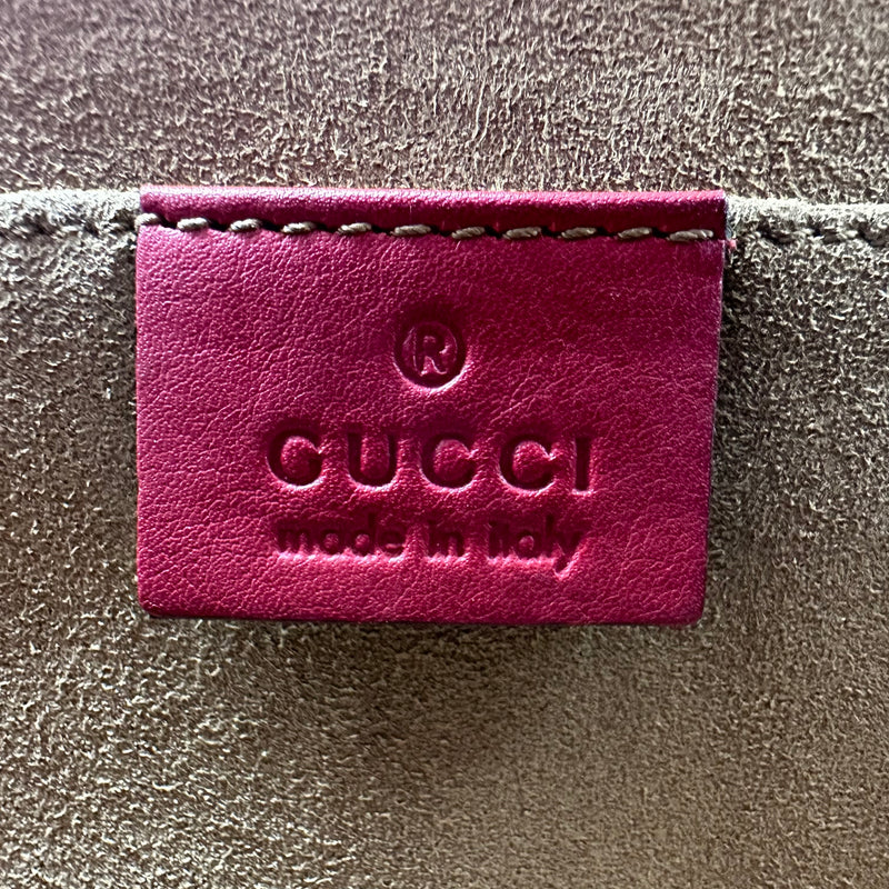 Gucci Padlock Shoulder Bag GG Coated Canvas and Leather Small