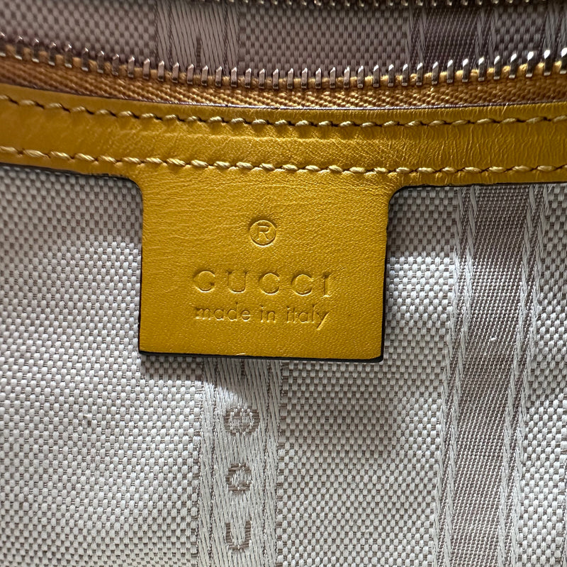 Gucci Bright Convertible Boston Bag Diamante Leather Small