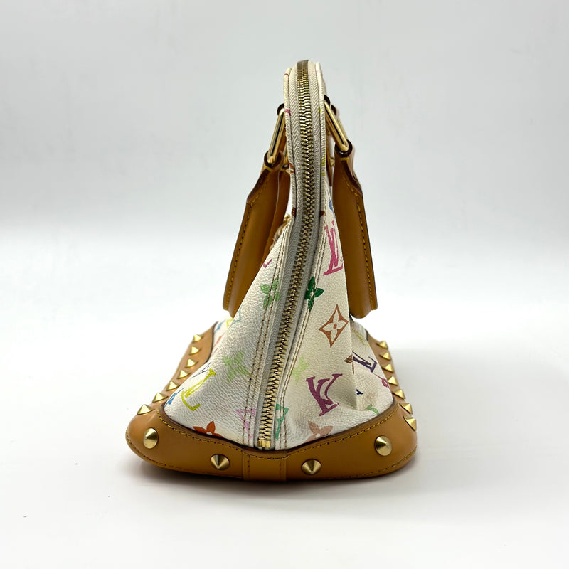 Louis Vuitton Monogram Multicolor Alma White