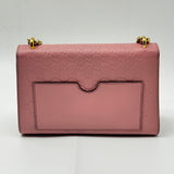 GUCCI Guccissima Signature Medium Padlock Shoulder Bag Rose Baby Candy