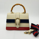 Dionysus Bamboo Top Handle Bag Colorblock Leather Medium