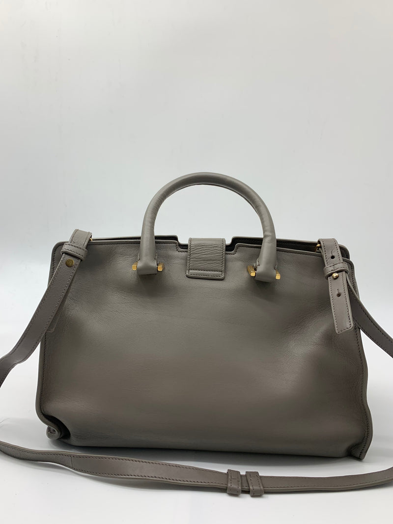 Saint Laurent Chyc Cabas Tote Leather Medium