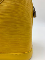 Alma Handbag Epi Leather PM Yellow