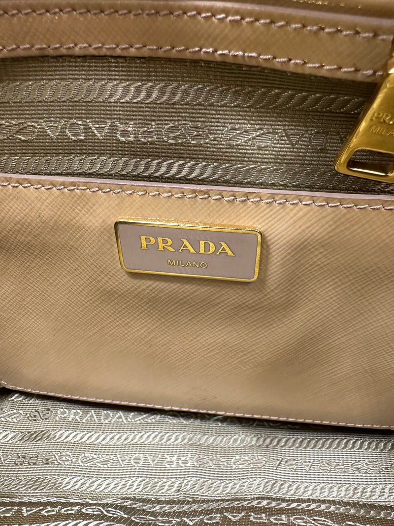 Prada Open Promenade Bag Vernice Saffiano Leather Medium