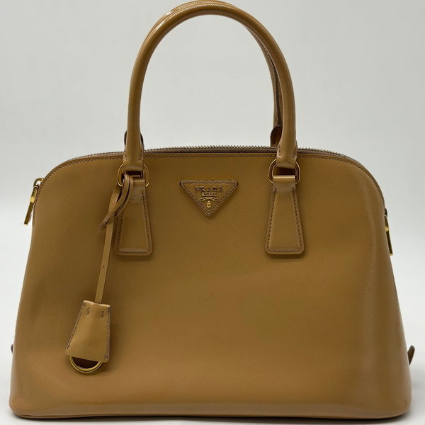 Prada Open Promenade Bag Vernice Saffiano Leather Medium