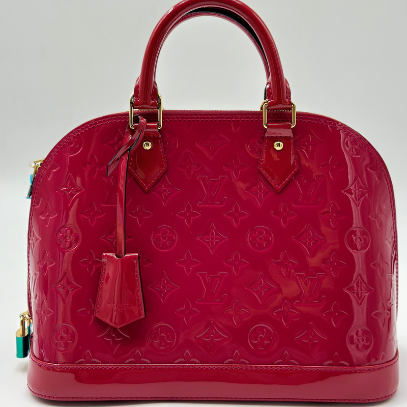 Louis Vuitton Alma PM Vernis Red Monogram