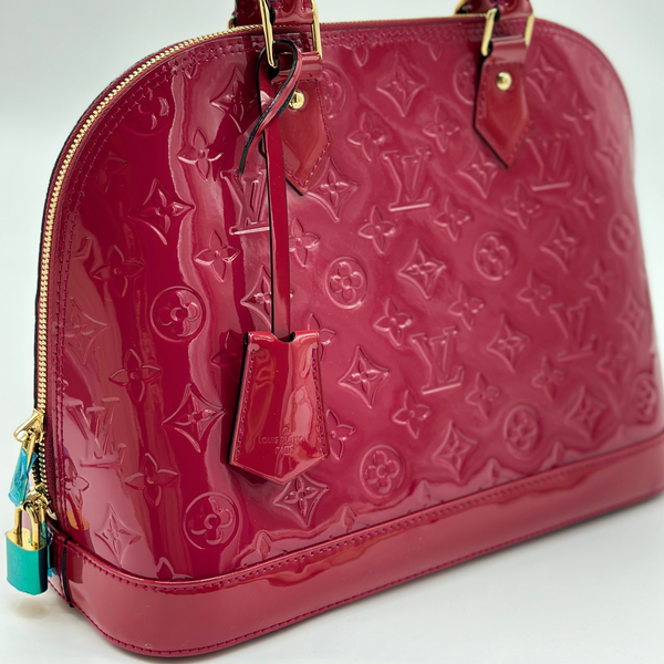 Louis Vuitton Alma PM Vernis Red Monogram