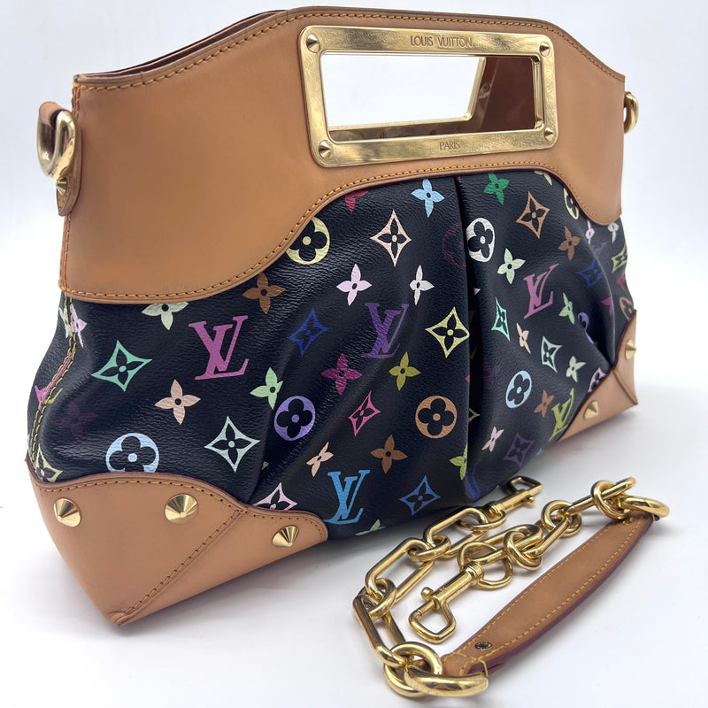 Louis Vuitton Judy MM Multicolor Monogram Black GHW