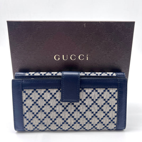 Gucci GG Monogram Crystal Long Continental Bifold Wallet