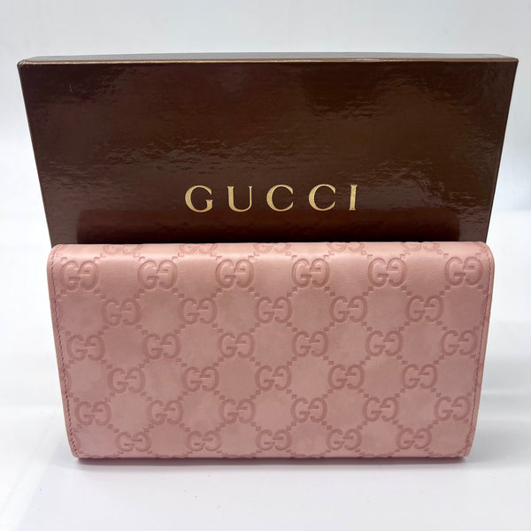 GG Signature Leather Continental Wallet