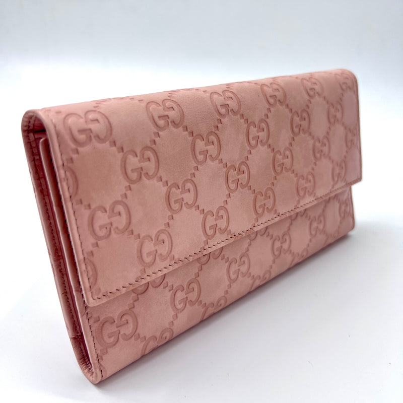 GG Signature Leather Continental Wallet