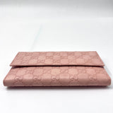 GG Signature Leather Continental Wallet