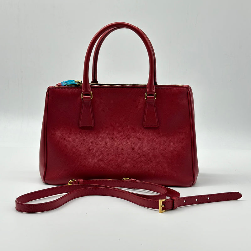 Prada Galleria Double Zip Tote Saffiano Leather Medium