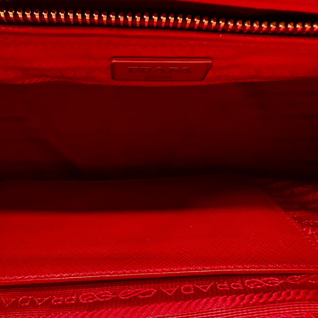 Prada Galleria Double Zip Tote Saffiano Leather Medium