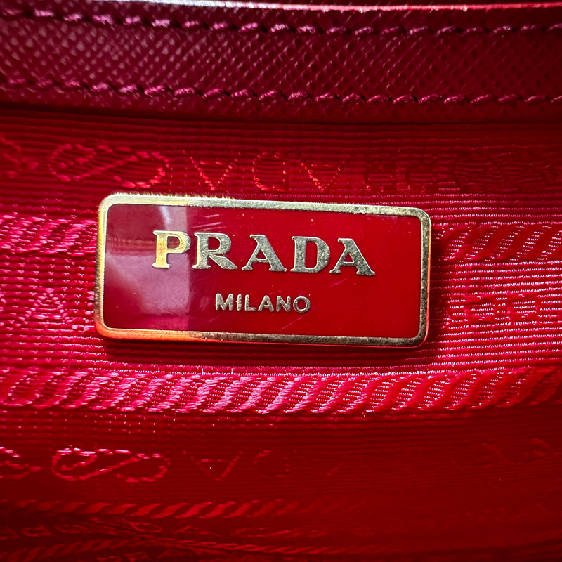 Prada Galleria Double Zip Tote Saffiano Leather Medium