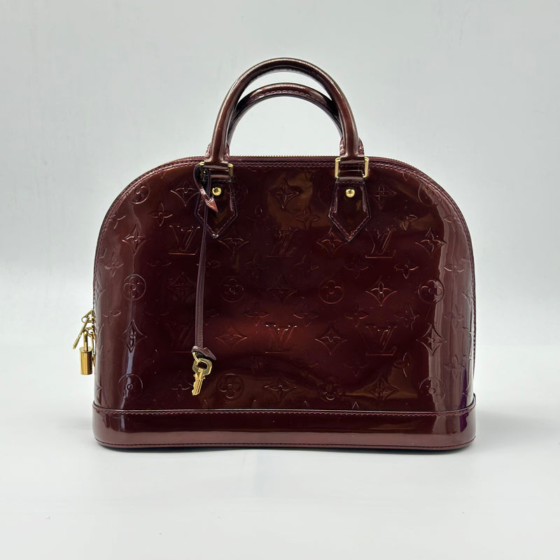 Louis Vuitton Alma Patent Leather Handbag