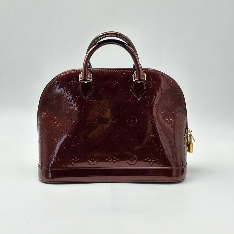 Louis Vuitton Alma Patent Leather Handbag