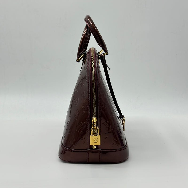 Louis Vuitton Alma Patent Leather Handbag