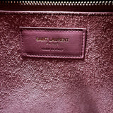 SAINT LAURENT Calfskin Small Sac De Jour Dark Rose