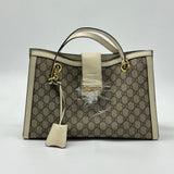 Gucci Padlock Chain Tote GG Coated Canvas Medium