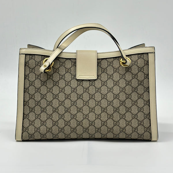 Gucci Padlock Chain Tote GG Coated Canvas Medium