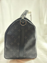 Keepall Bandouliere Bag Monogram Eclipse Canvas 45