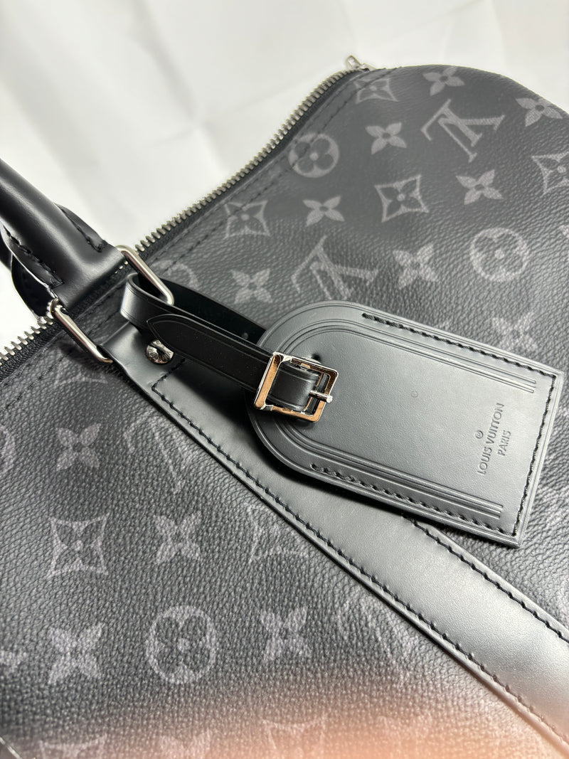 Keepall Bandouliere Bag Monogram Eclipse Canvas 45