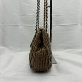 Nappa Gaufre Flap Shoulder Bag