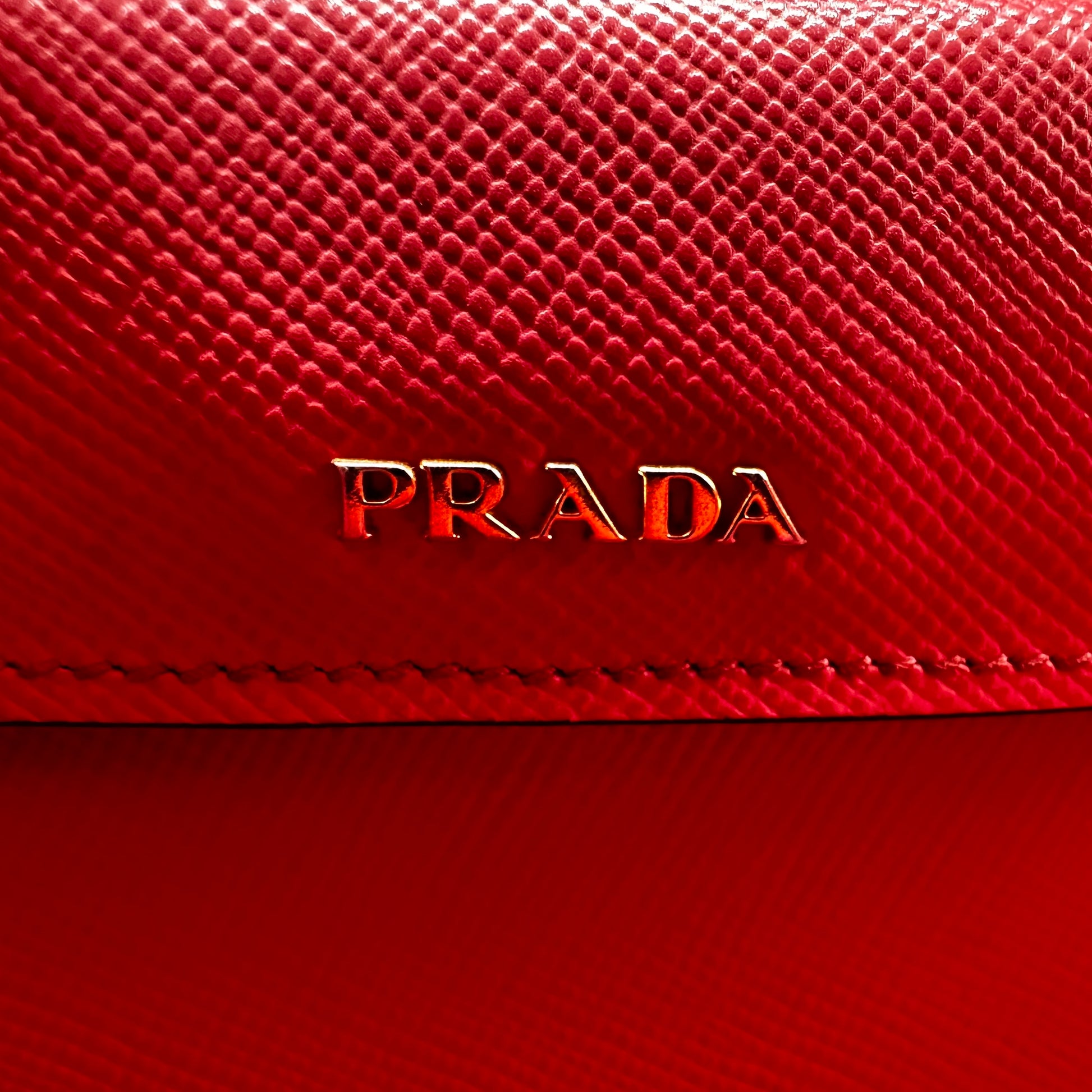 Prada Medium Saffiano Cuir Double Bag Pink
