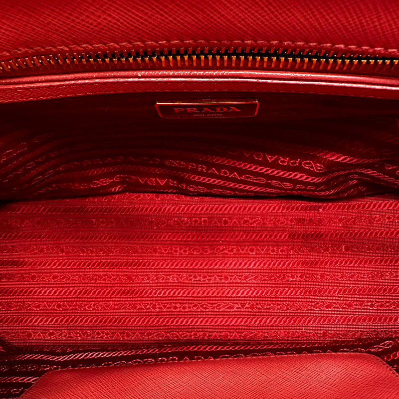 Prada Saffiano Lux Double Zip Tote